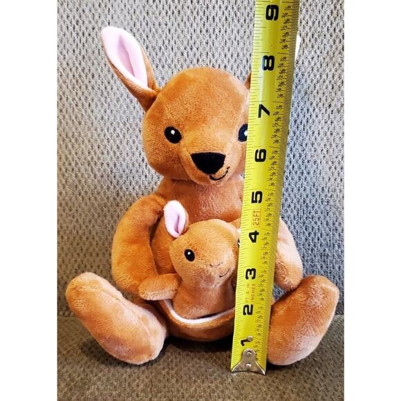 8 Inch RMS International Kangaroo With Baby In Pouch Stuffed Animal Plush Toy - Picture 11 of 11